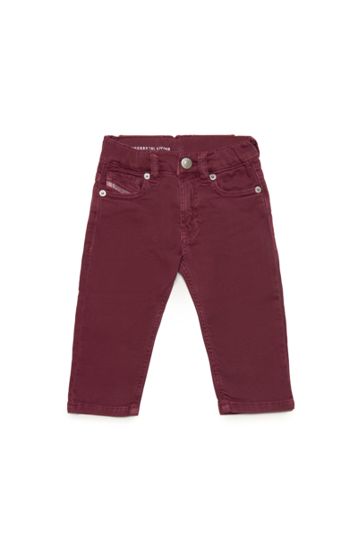 Diesel Babies' D-jools-b Jjj Trousers  Joggjeans® D-jools Straight In Bordeaux Red