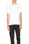 COMME DES GARÇONS PLAY GOLD EMBLEM TEE,CDES-MS53