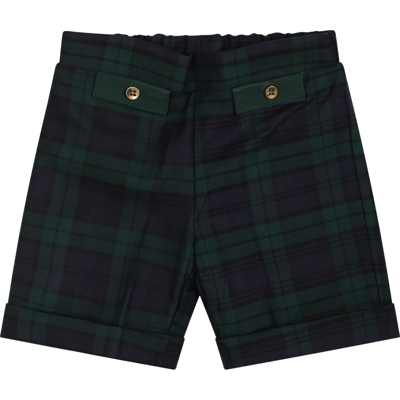 La Stupenderia Green Shorts For Baby Boy