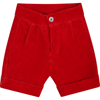 LA STUPENDERIA RED SHORTS FOR BABY BOY