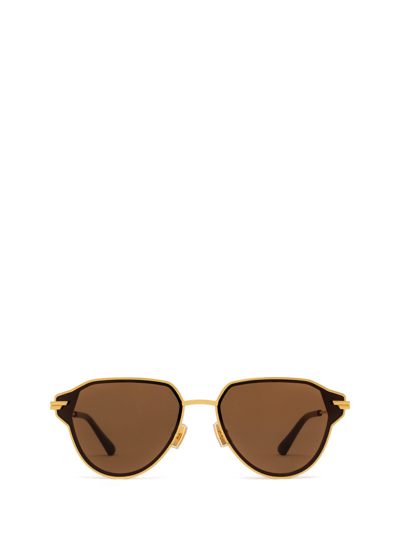 Bottega Veneta Sunglasses In Gold