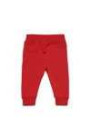 Dsquared2 D2p621b Trousers Dsquared Fleece Jogger Pants With Mirrored Logo In Chinese Red