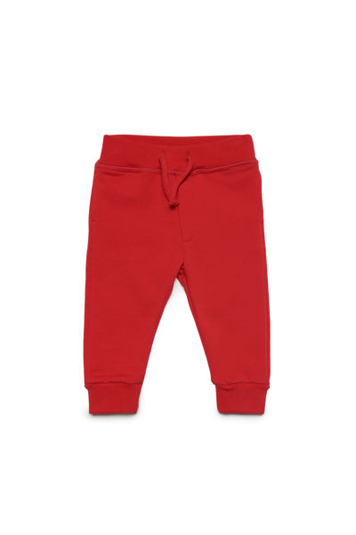 Dsquared2 Babies' D2p621b Trousers Dsquared Fleece Jogger Pants With Mirrored Logo In Red