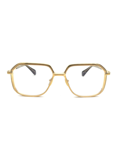 Jacques Marie Mage Aida Sunglasses In Gold
