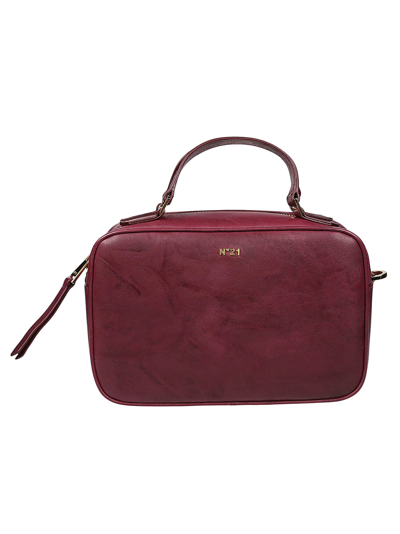 N°21 Bauletto Leather Shoulder Bag In Bordeaux