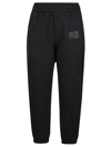 ALEXANDER WANG T PUFF PAINT LOGO ESENTIAL TERRY CLASSIC SWEATPANT
