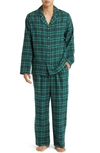 Nordstrom Plaid Flannel Pajamas In Green Gables Johnstone Plaid