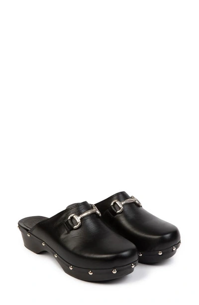 Penelope Chilvers Horsebit Clog In Black