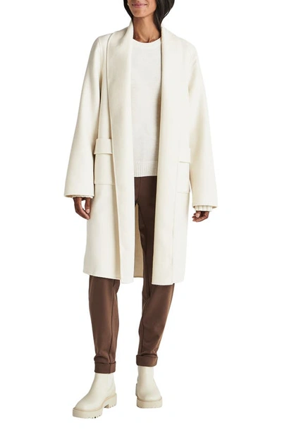 Splendid X Cella Jane Icon Shawl Collar Coat In White