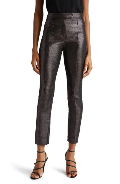 Ramy Brook Saylor Glitter Pants In Zink Metallic