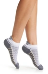Balega Silver No-show Tab Running Socks In White / Grey