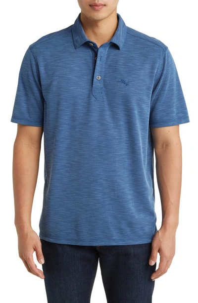 Tommy Bahama Le Cruz Point Polo In Bering Blue