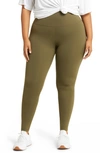 Zella Live In High Waist Leggings In Olive Night