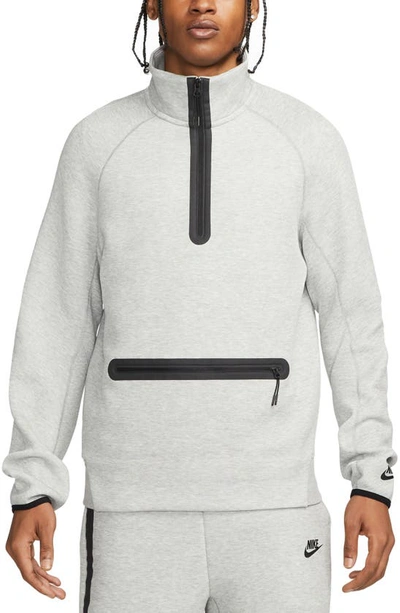 Nike Men's  Sportswear Tech Fleece 1/2-zip Sweatshirt In Grey