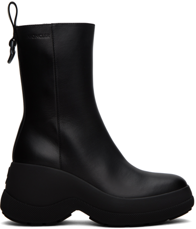Moncler Black Resile Boots In 999 Black