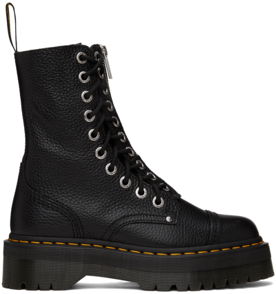 DR. MARTENS' BLACK SINCLAIR HI TWIST BOOTS