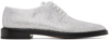 Maison Margiela Lace-up Shoes With Embellished Design And Textured Finish In T1008 Pristine