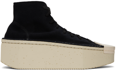Y-3 Lace-up Platform Sneakers In Black