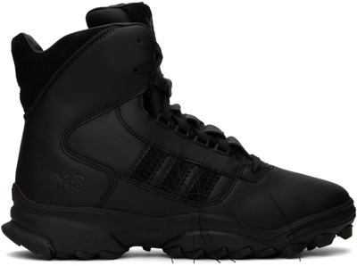 Y-3 Gsg-9 Ankle Boots In Black_black_black