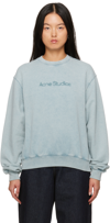 Acne Studios Blue Blurred Sweatshirt In Light Blue