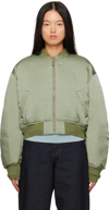 ACNE STUDIOS GREEN PATCH BOMBER JACKET