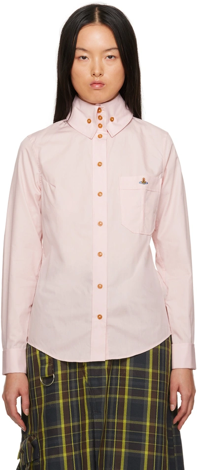 Vivienne Westwood Krall Cotton Shirt In Pink