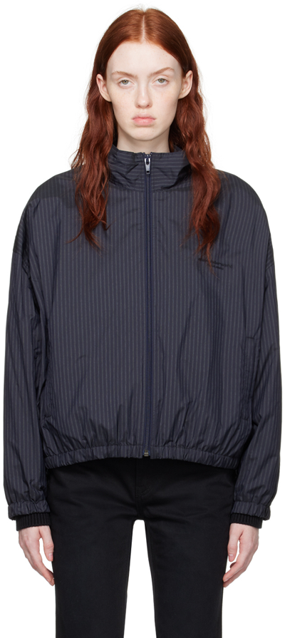Alexander Wang Black Coaches Track Jacket In 009 Midnight ModeSens