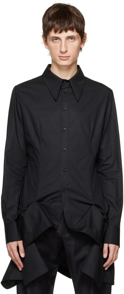 Aaron Esh Black Bustle Shirt