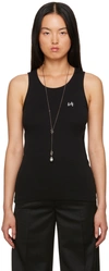 ANN DEMEULEMEESTER BLACK FONSIN TANK TOP