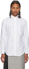 Thom Browne Classic L/s Bd Pc Shirt Cotton Shirt In 100 White