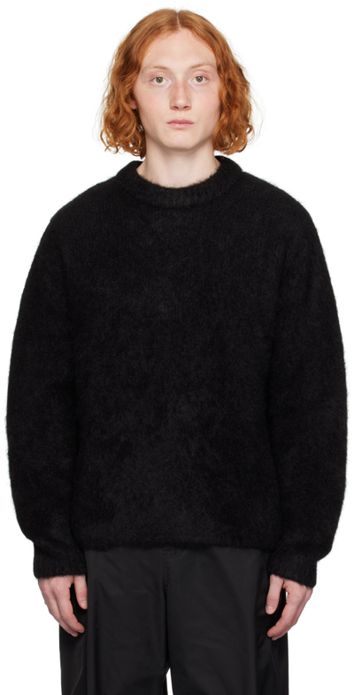 Amomento Black Brushed Jumper