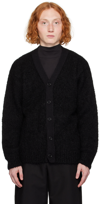 AMOMENTO BLACK GRANDPA CARDIGAN