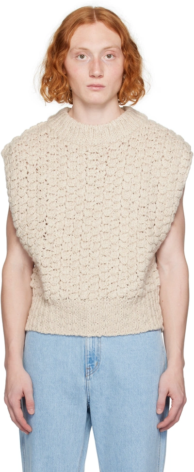 Amomento Beige Crop Vest