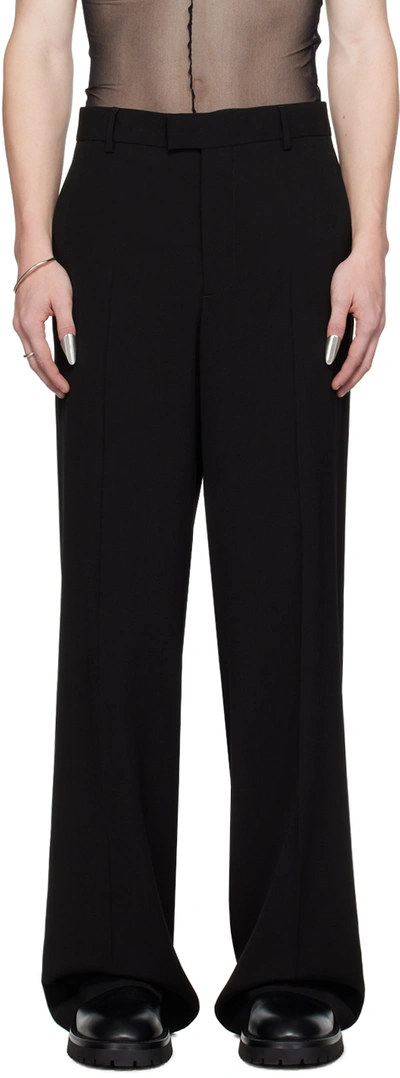 Ann Demeulemeester Gaspar Flared Leg Pants In Black