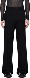 Ann Demeulemeester Black Gaspar Trousers In Black