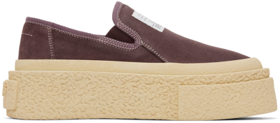 Mm6 Maison Margiela Purple Platform Sneakers In T5072 Peppercorn