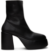 Marsèll Marsell Tacplat Leather Ankle Boots In 666 Black