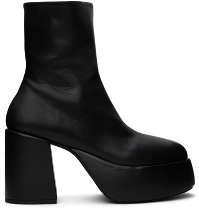 Marsèll Marsell Tacplat Leather Ankle Boots In Black