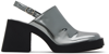 JUSTINE CLENQUET SILVER RAF MULES