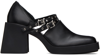 Justine Clenquet Black Kim Double Strap Heels In Black