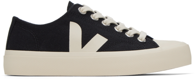 Veja Wata Ii V-logo Canvas Low-top Trainers In White