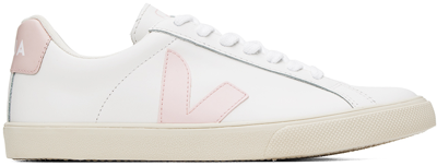 Veja White Esplar Sneakers In Extra White Petale