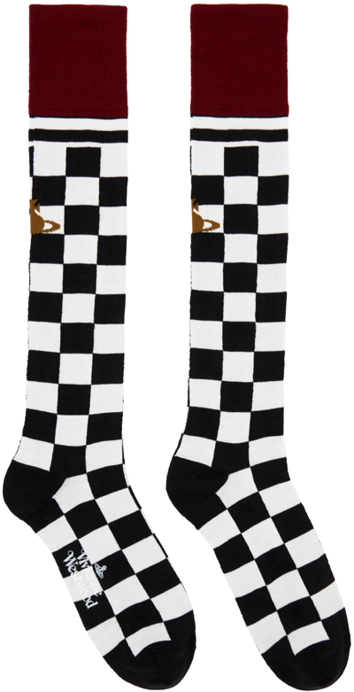 Vivienne Westwood Black Check Socks