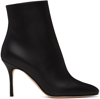 Manolo Blahnik Insopo 90 Leather Boot In 0001 Black
