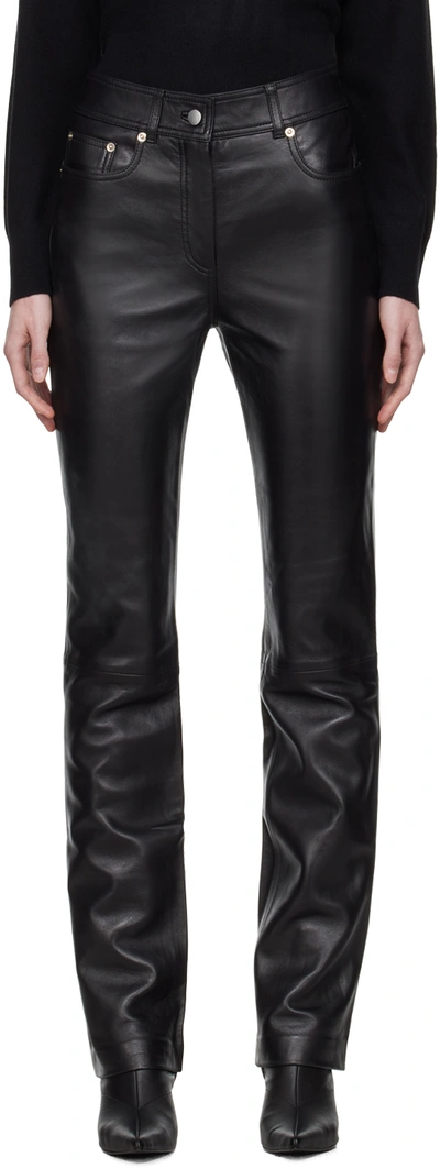Stand Studio Rebecca Leather Trouser In 89900 Black