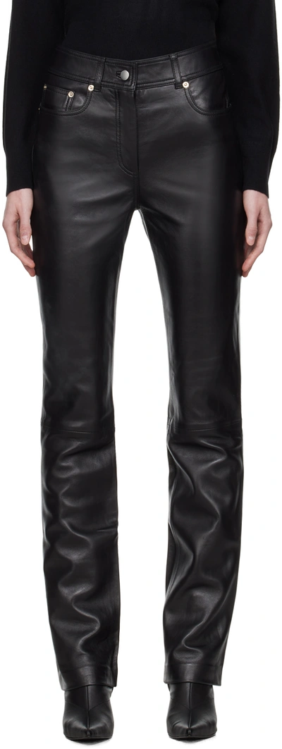 Stand Studio Rebecca Leather Pant In 89900 Black