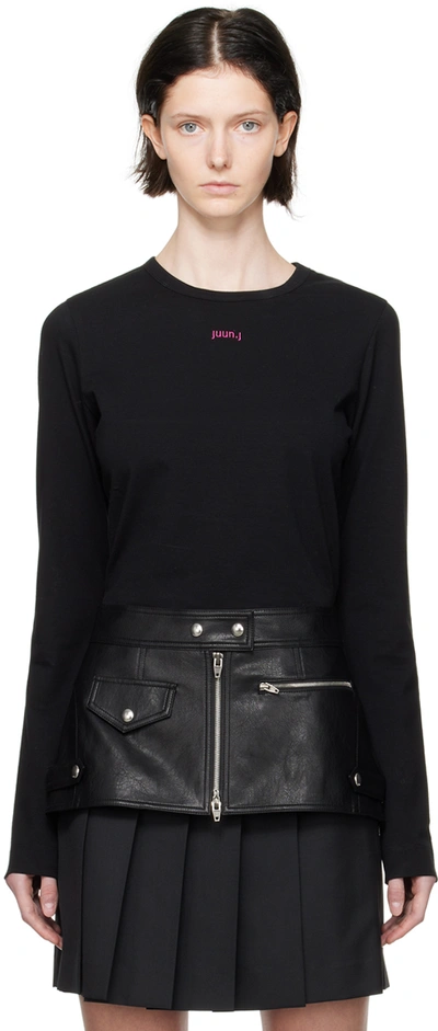 Juunj Black Faux-leather Belt