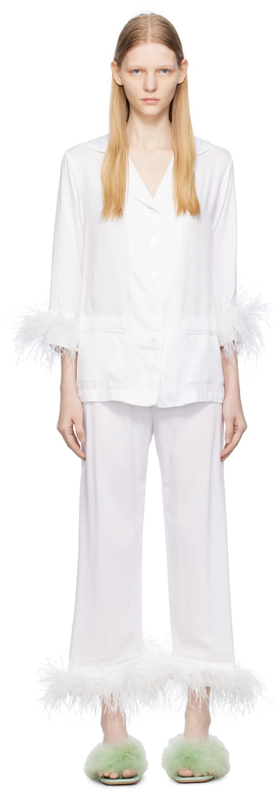 Sleeper White Party Pyjama Set