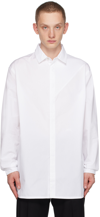 A-cold-wall* White Paneled Shirt In Porcelain