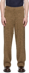 AMOMENTO BROWN MOTTLED TROUSERS